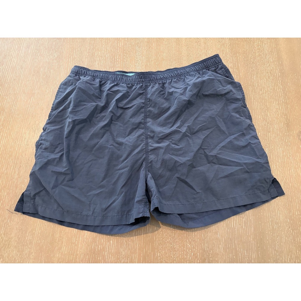 Nat Nast Men's XL Navy Blue Swim Trunks Board Shorts Elastic Waist Lined